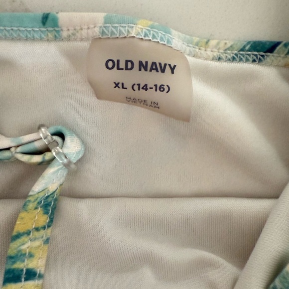 2 Old navy Tropical Kids Swim- one piece cut out. EUC size xl 14-16 - Picture 6 of 7